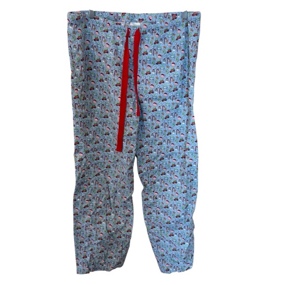 Vineyard Vines Christmas theme lounge pants size medium drawstring waist cotton - Picture 1 of 11